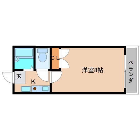 二上駅 徒歩16分 3階の物件間取画像